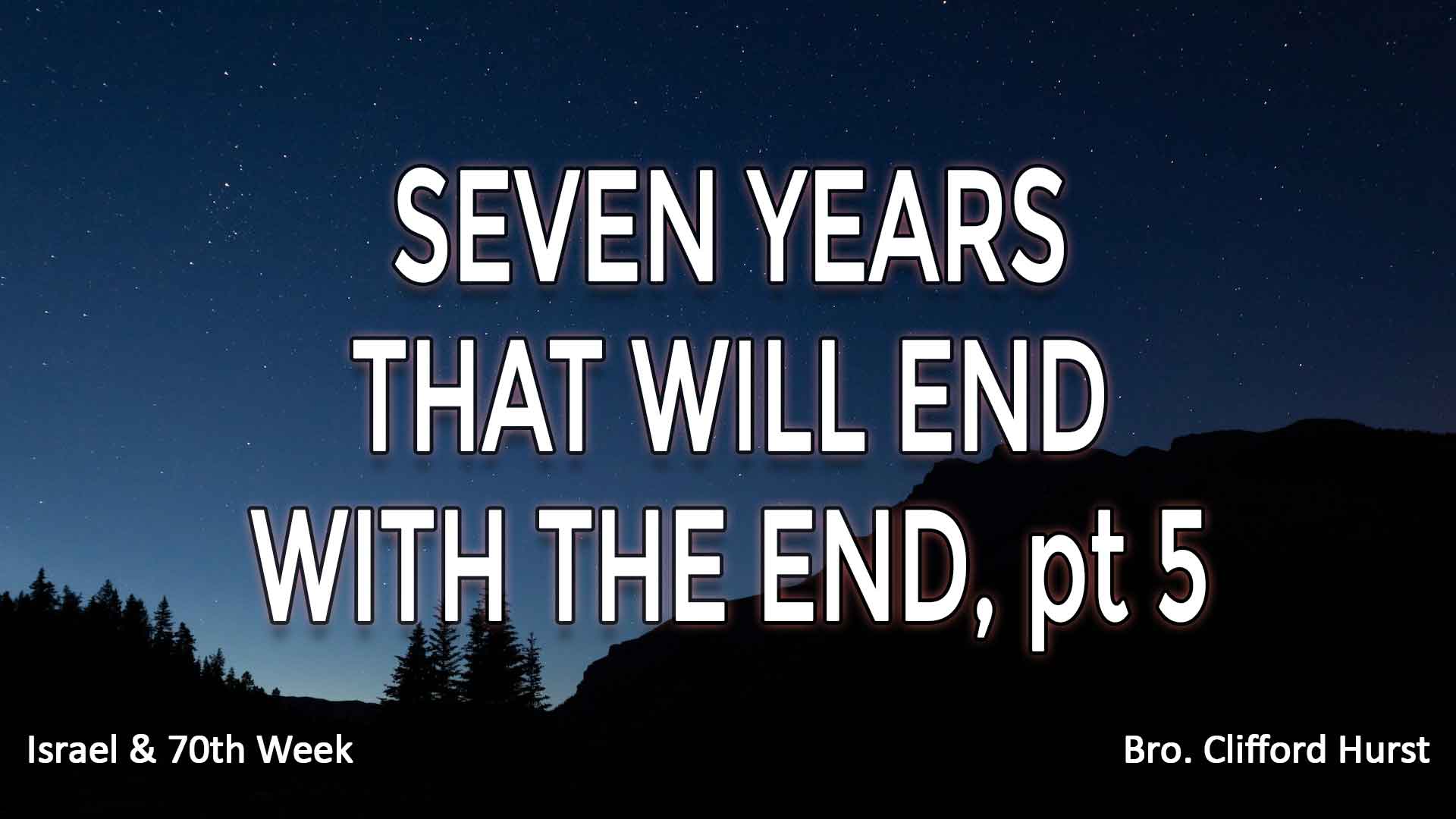 Seven Years That Will End With The End pt. 5